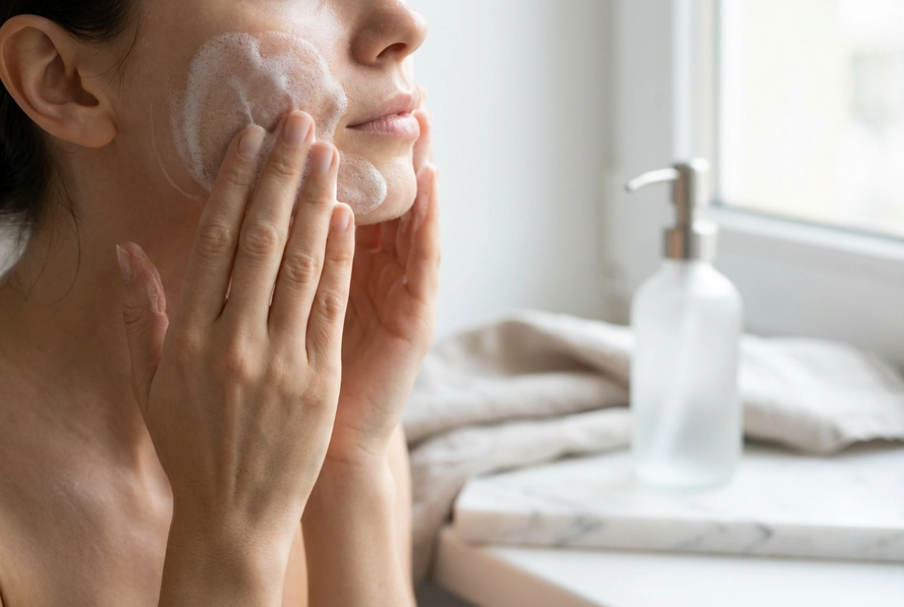 Gesichtsreinigungsgel: optimales Aufschäumen, Massage und Abspülen