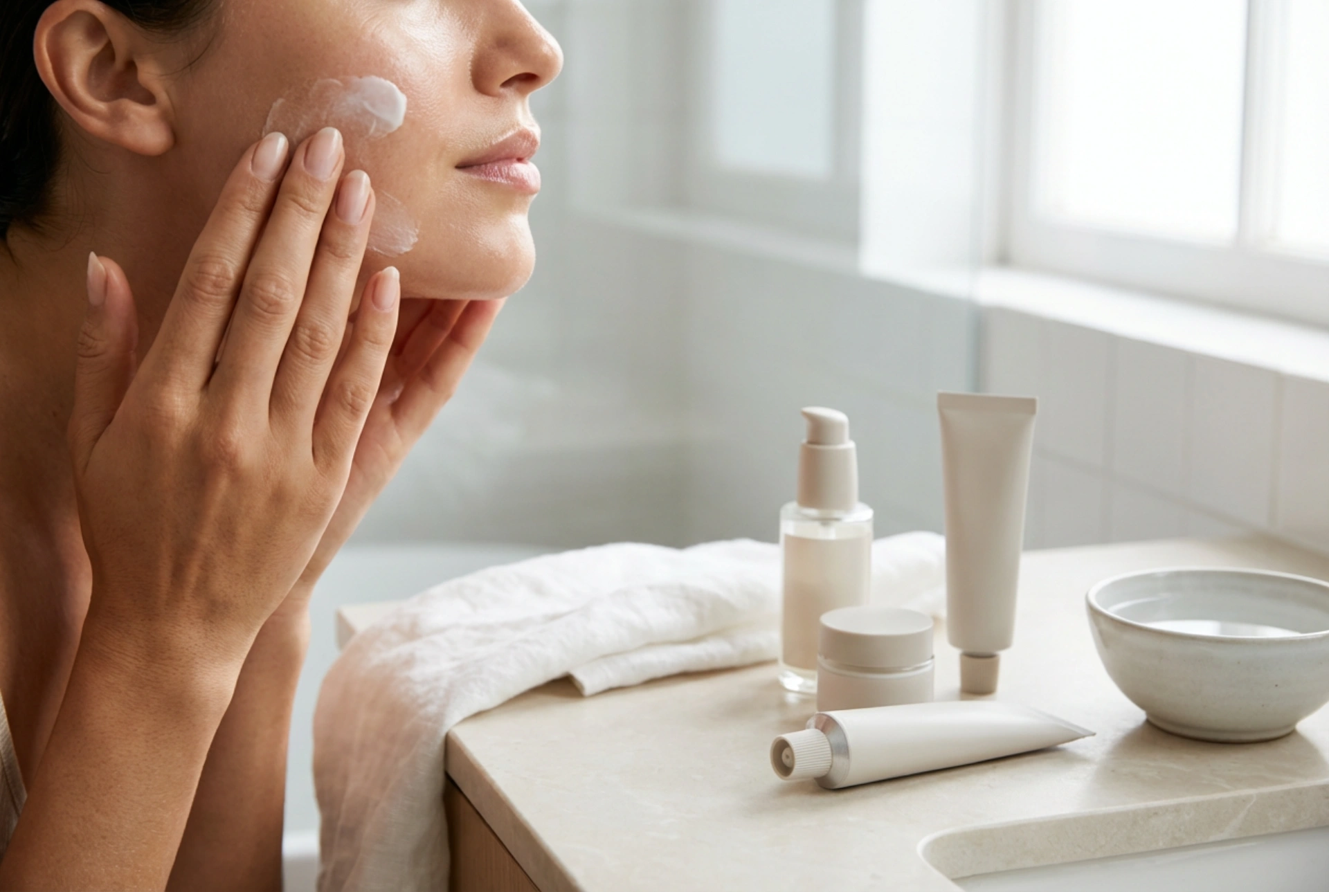 Morgenroutine mit Feuchtigkeitscreme mit LSF: Reihenfolge und Anwendung
