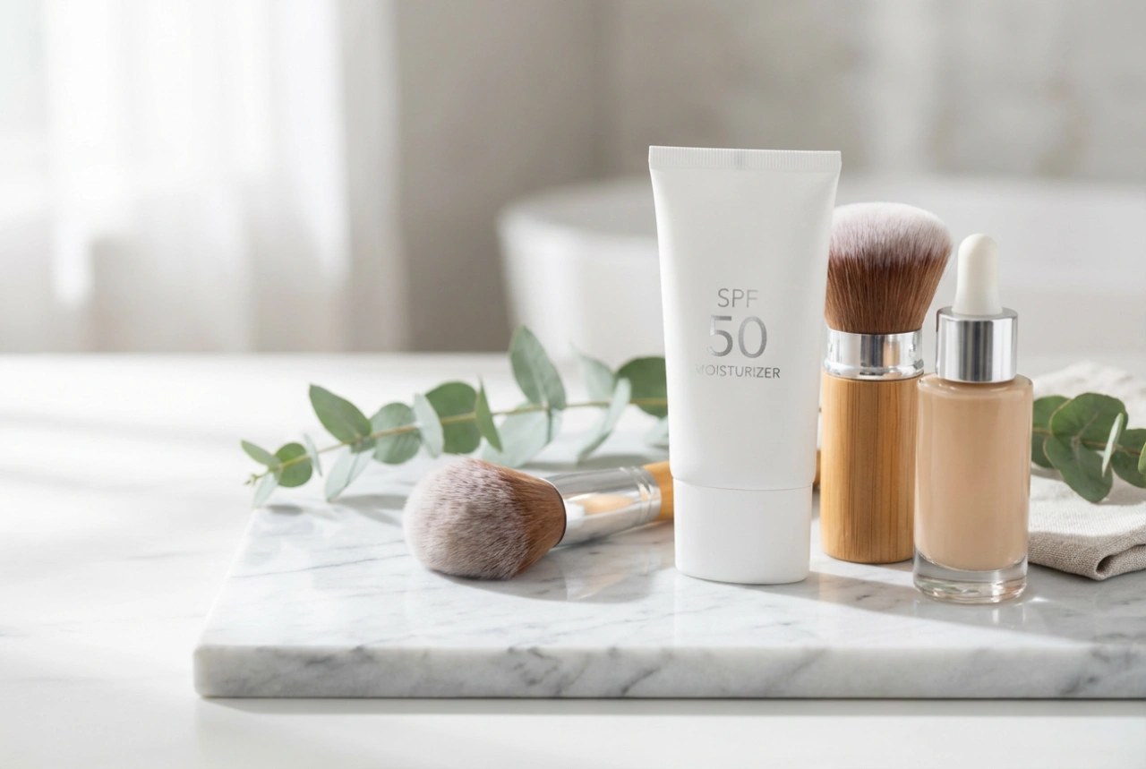 Feuchtigkeitscreme mit LSF 50: Wie man sie in Make-up und Pflege integriert