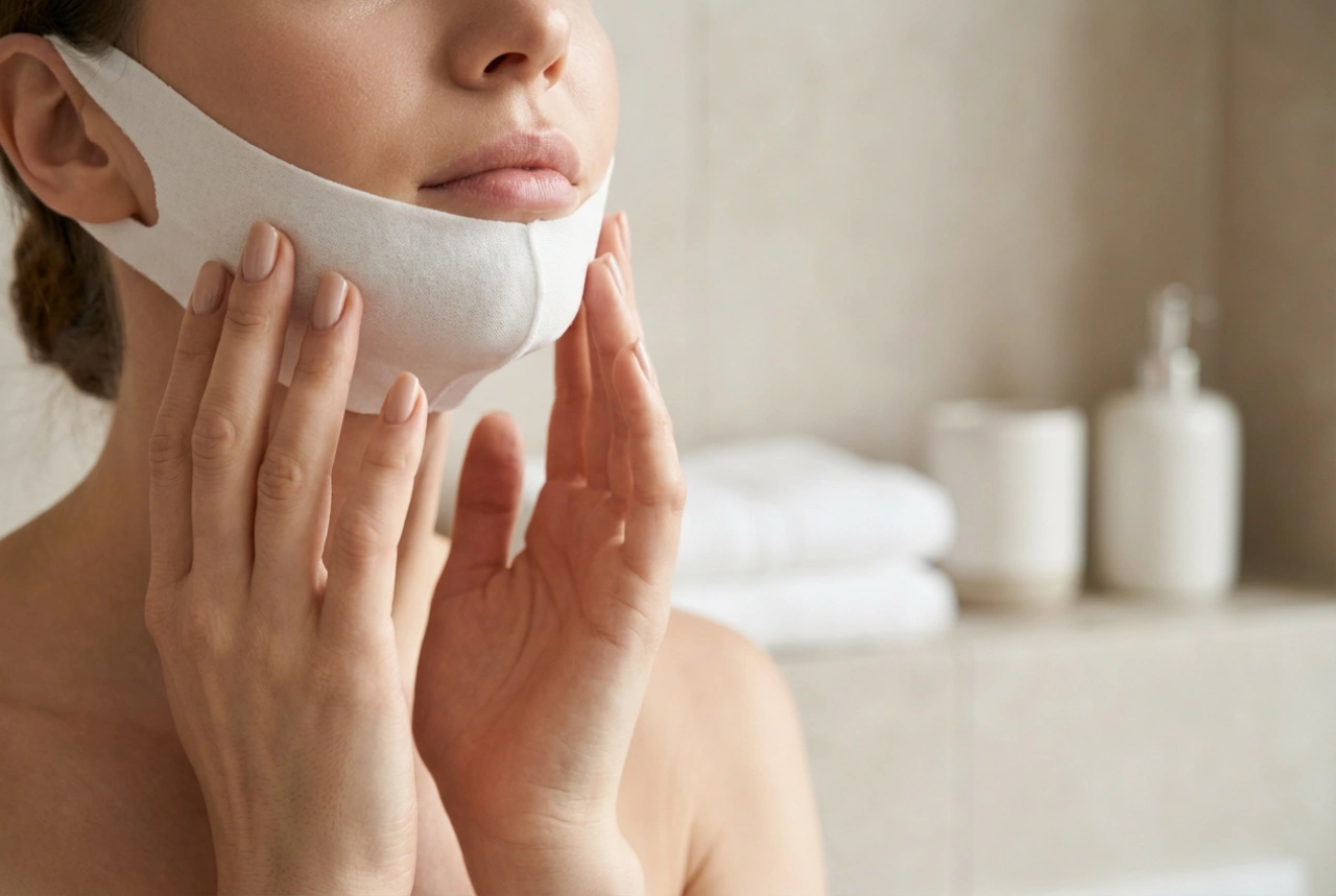 Kinn-Lifting-Maske: Richtige Platzierung und Tragezeit