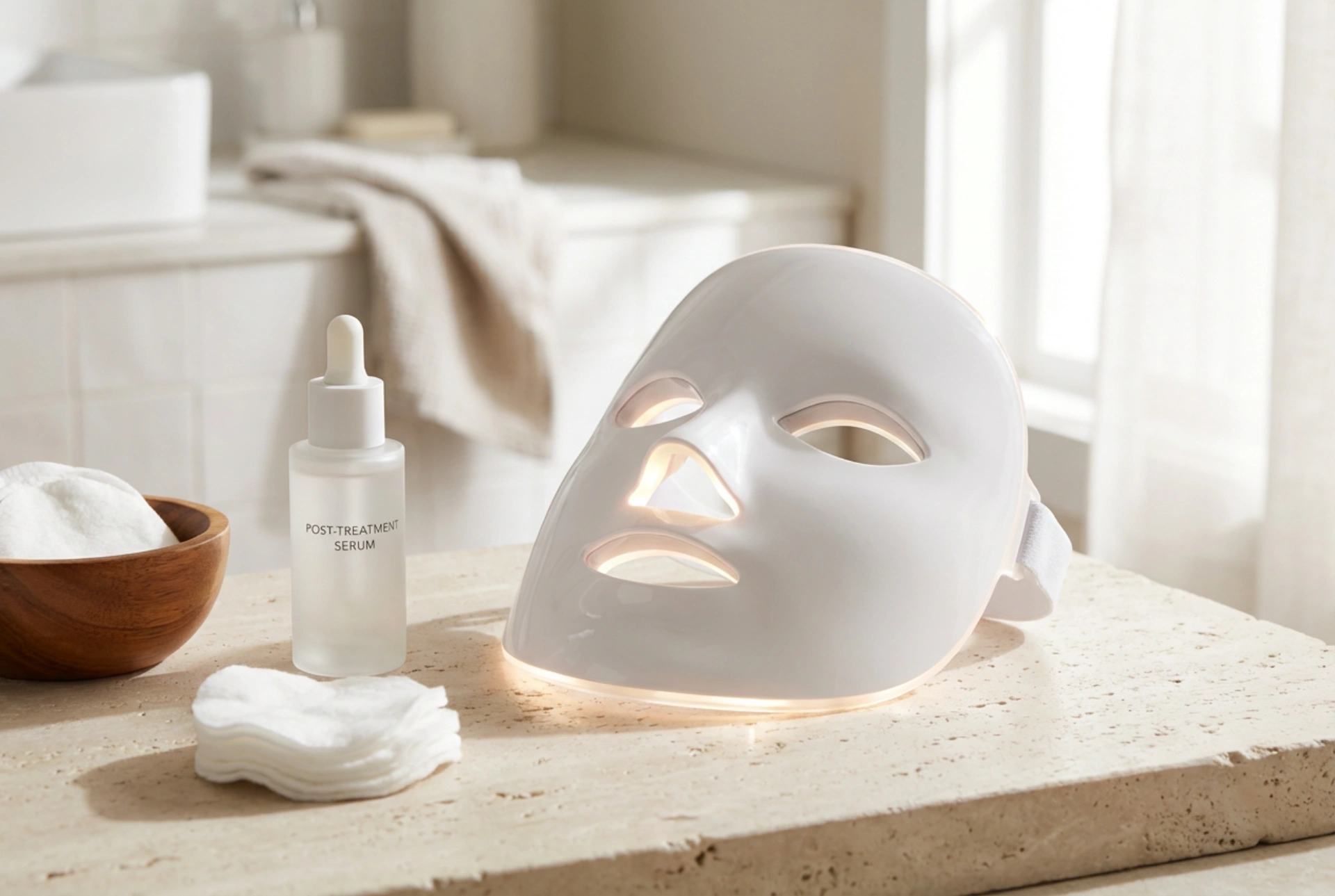 LED-Gesichtsmaske: Zeiteinstellungen und Pflege nach der Anwendung