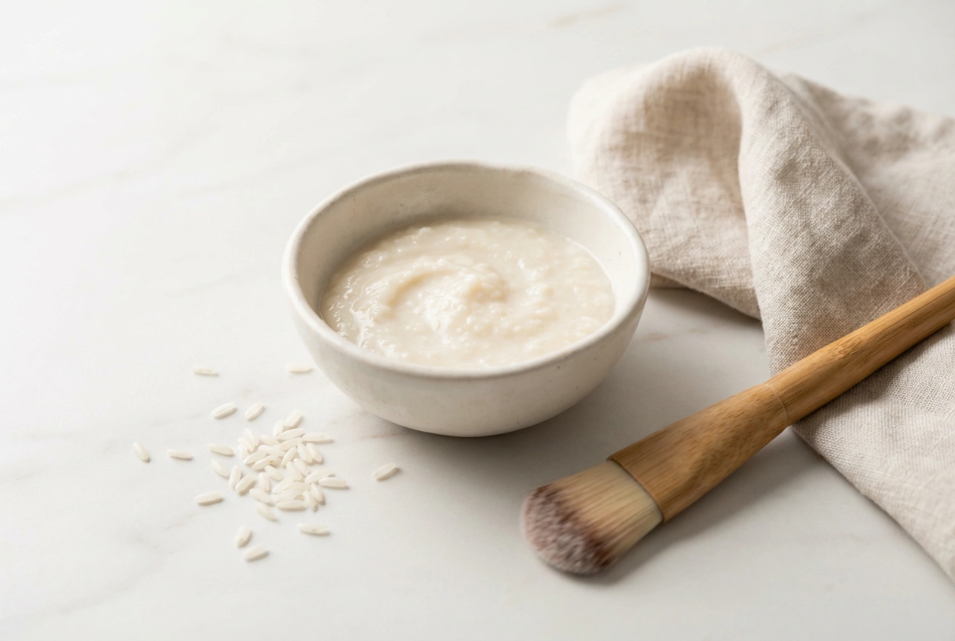 Aufhellende Reismaske: Zubereitung, Konsistenz und Anwendung