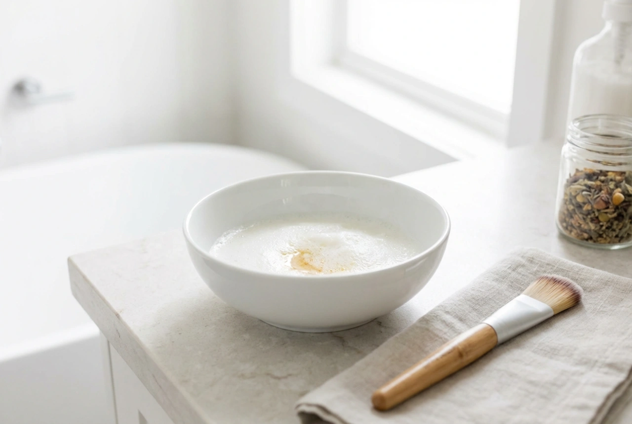 Gesichtsmaske aus Eiweiß: schneller Straffungseffekt Schritt für Schritt