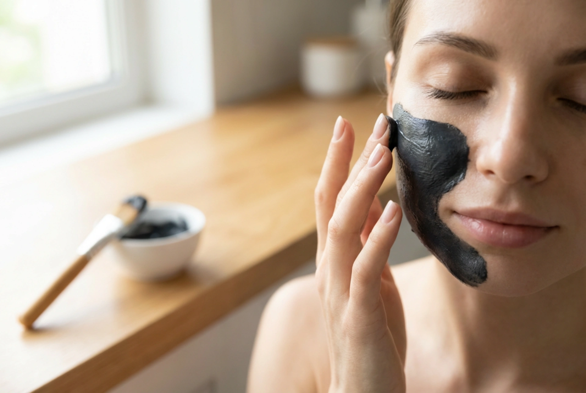 Aktivkohle-Maske: Porenreinigung Schritt für Schritt