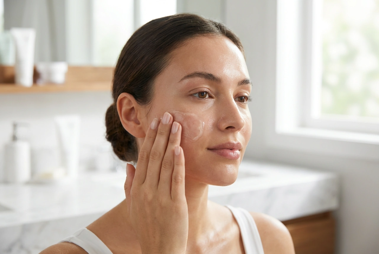 Gel-Gesichtsmaske: Kühlung, Einwirkzeit und die Pflege danach