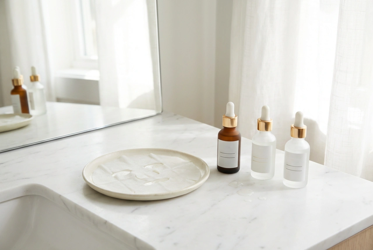 Tuchmaske für das Gesicht: Anpassung, Einwirkzeit und Pflege danach