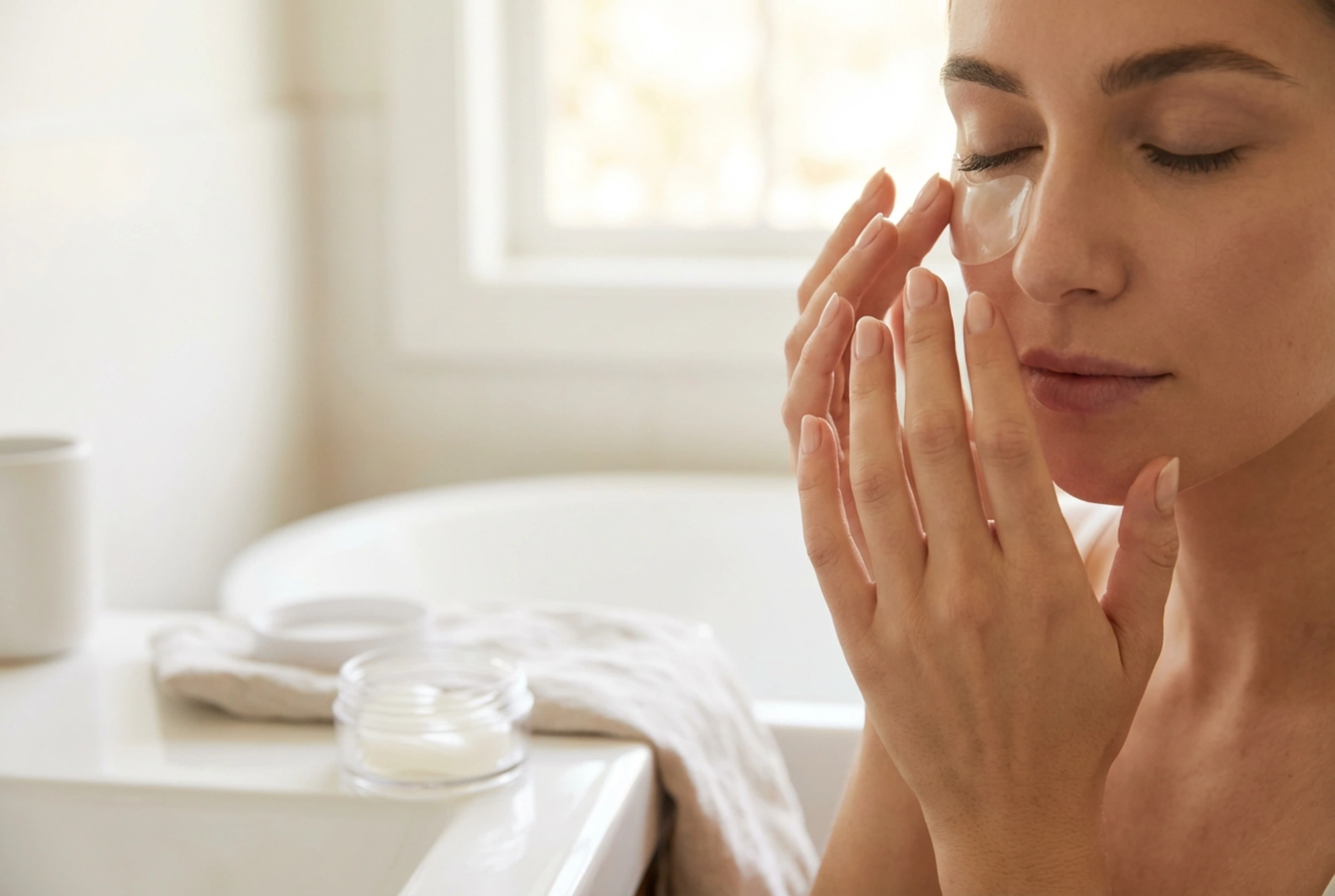 Augenmaske: Kühlung, Anwendung von Pads und Einwirkzeit