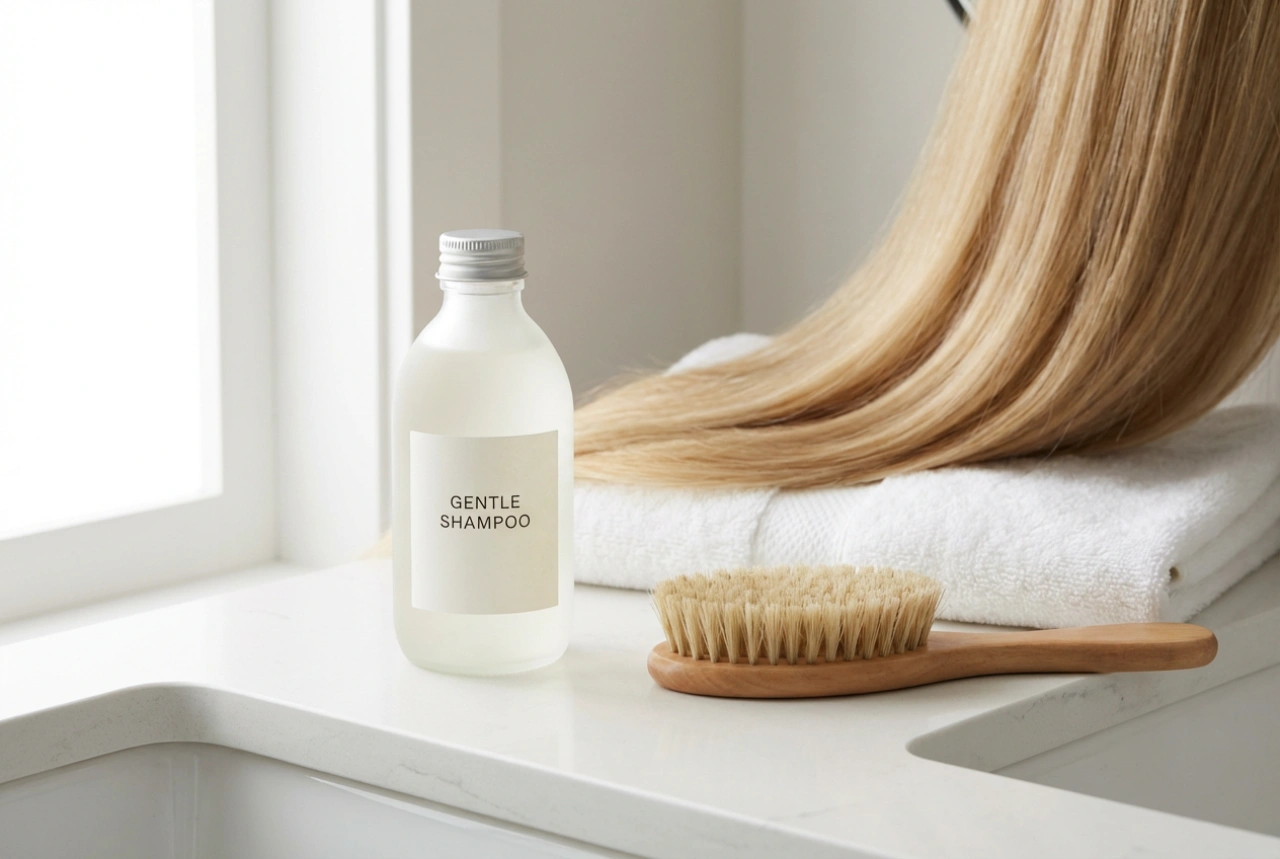 Nach der Keratinbehandlung: Das richtige Shampoo und die sanfte Haarwäsche