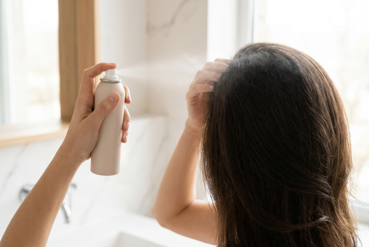 Trockenshampoo richtig anwenden: So vermeiden Sie weiße Rückstände