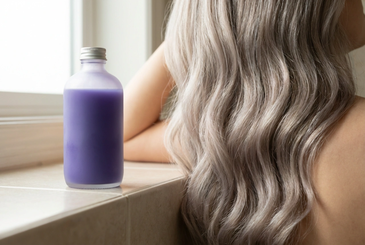 Lila-Shampoo: Wie man unerwünschte Gelbtöne im Haar neutralisiert