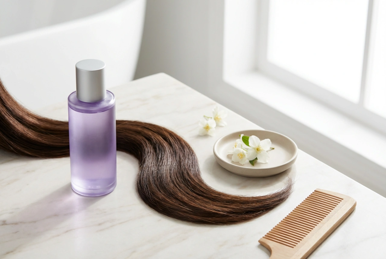 Lila Shampoo für braunes Haar: Wann es sinnvoll ist und wie man es anwendet