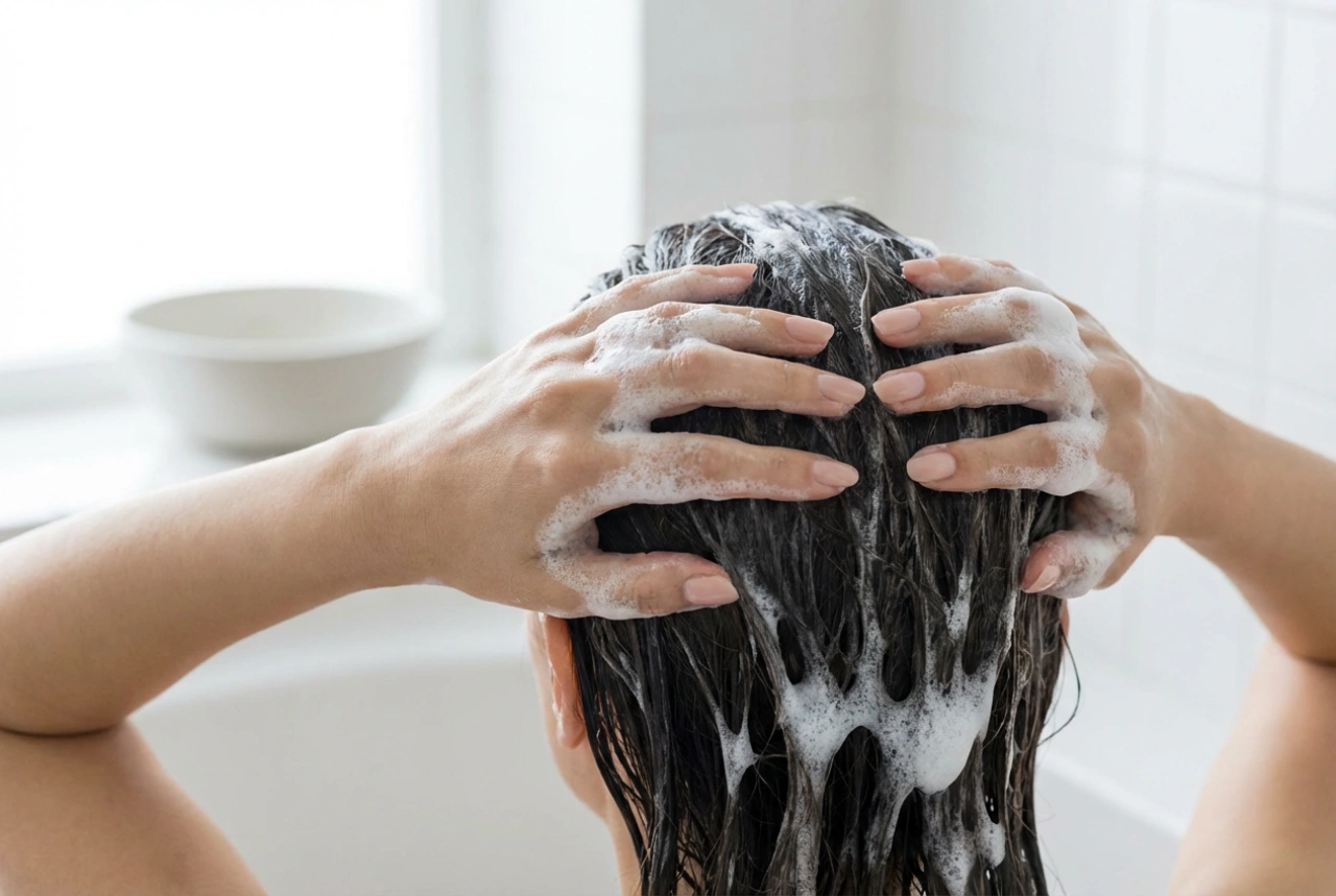 Japanisches Shampoo: Sanfte Reinigung, Aufschäumen und Ausspülen