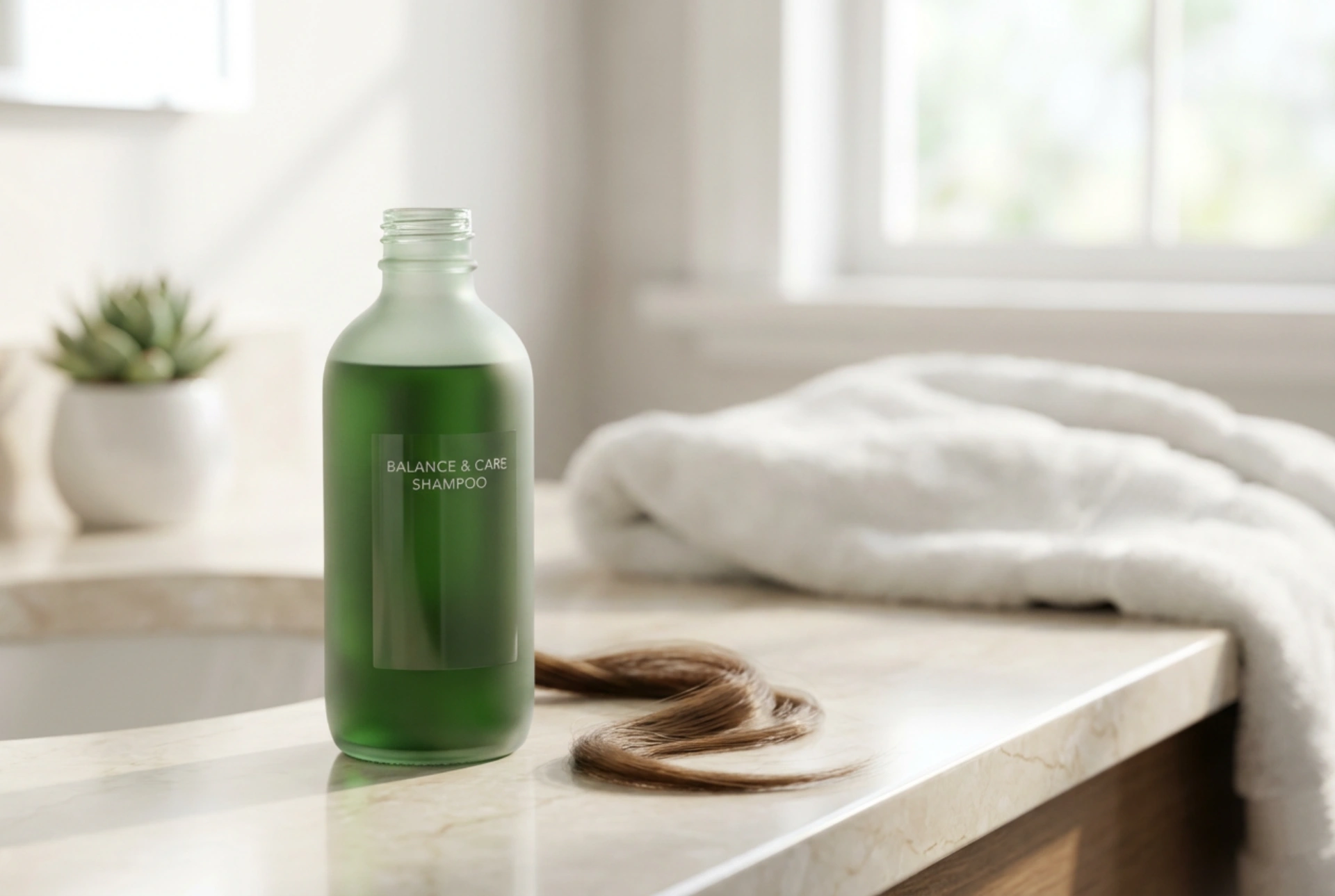 Grünes Shampoo: So neutralisieren Sie unerwünschte Rottöne im Haar