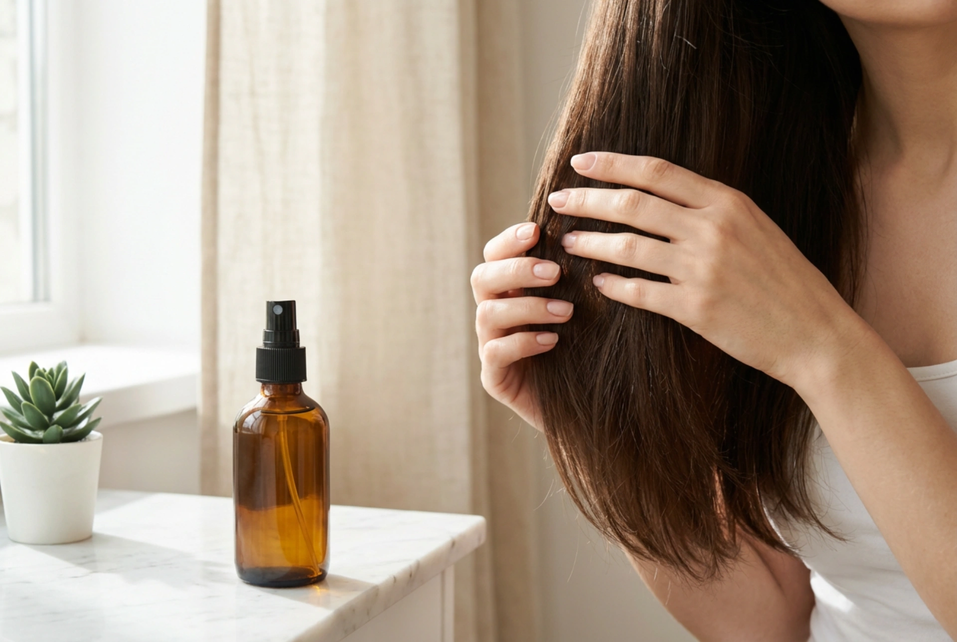 Haarspülung für Frizz-anfälliges Haar: Glätten ohne zu beschweren