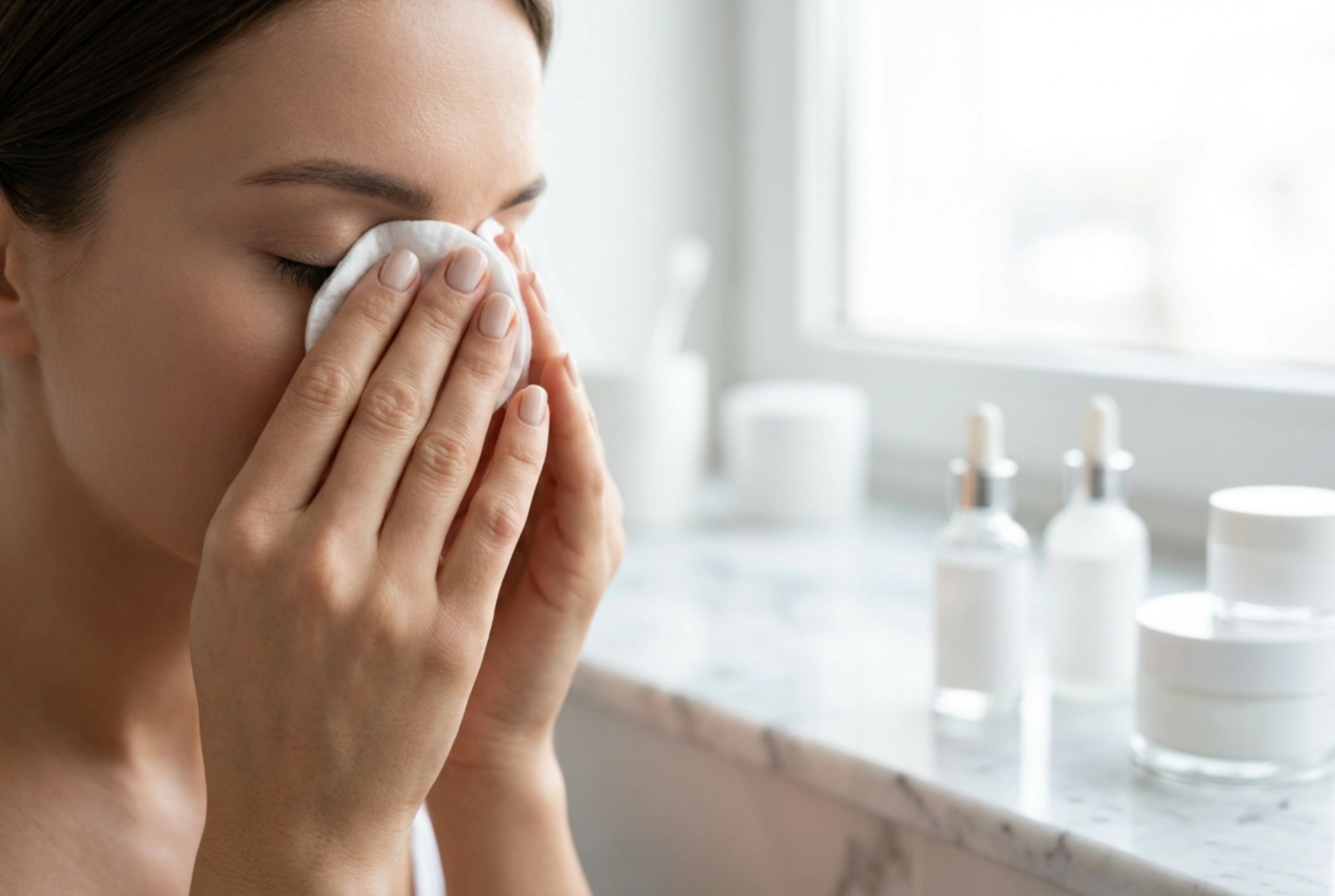 Wie man Augen-Make-up-Entferner verwendet: Halten und Reinigen