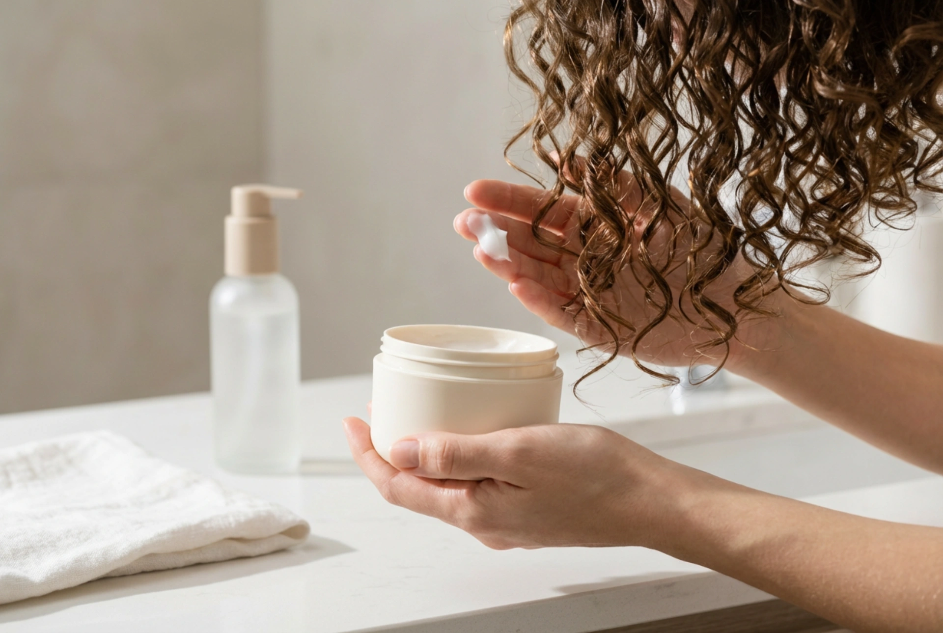 Leave-in-Spülung für lockiges Haar: die LOC/LOG-Anwendungsmethode