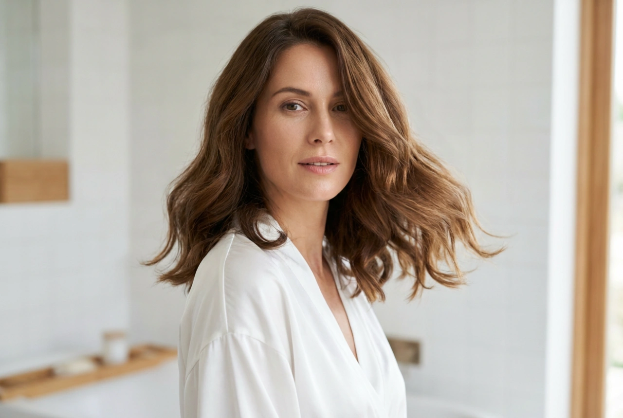 Mittellanges Haar in Form: Frisuren für Volumen und sanfte Wellen