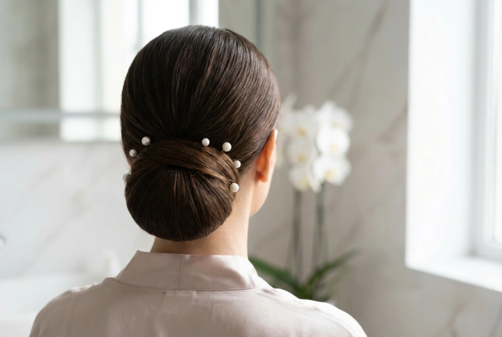Dutt für eine Hochzeit: Wie man ihn steckt, glättet und fixiert, damit er die ganze Nacht hält