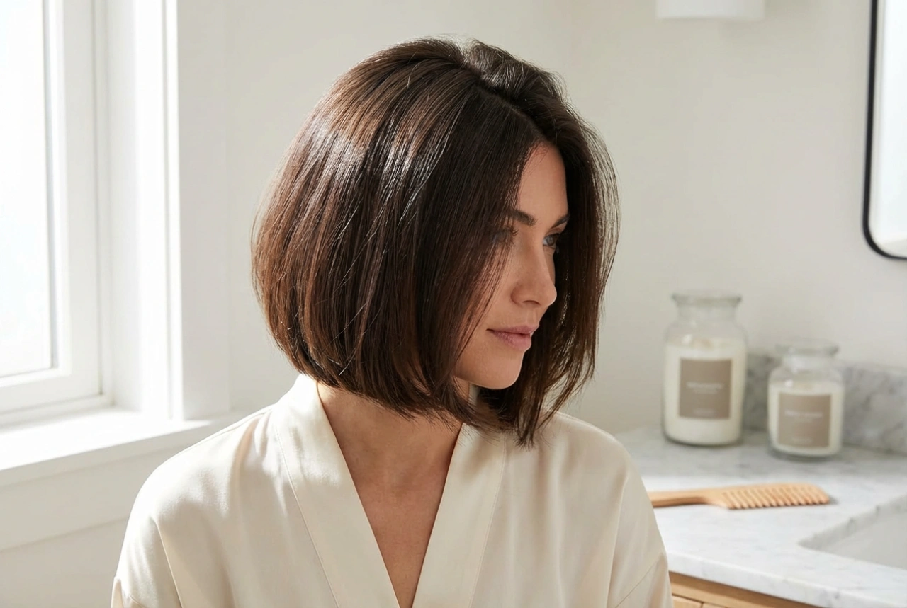 Kurze Bob-Frisuren: Volumen am Ansatz, Glättung und Halt