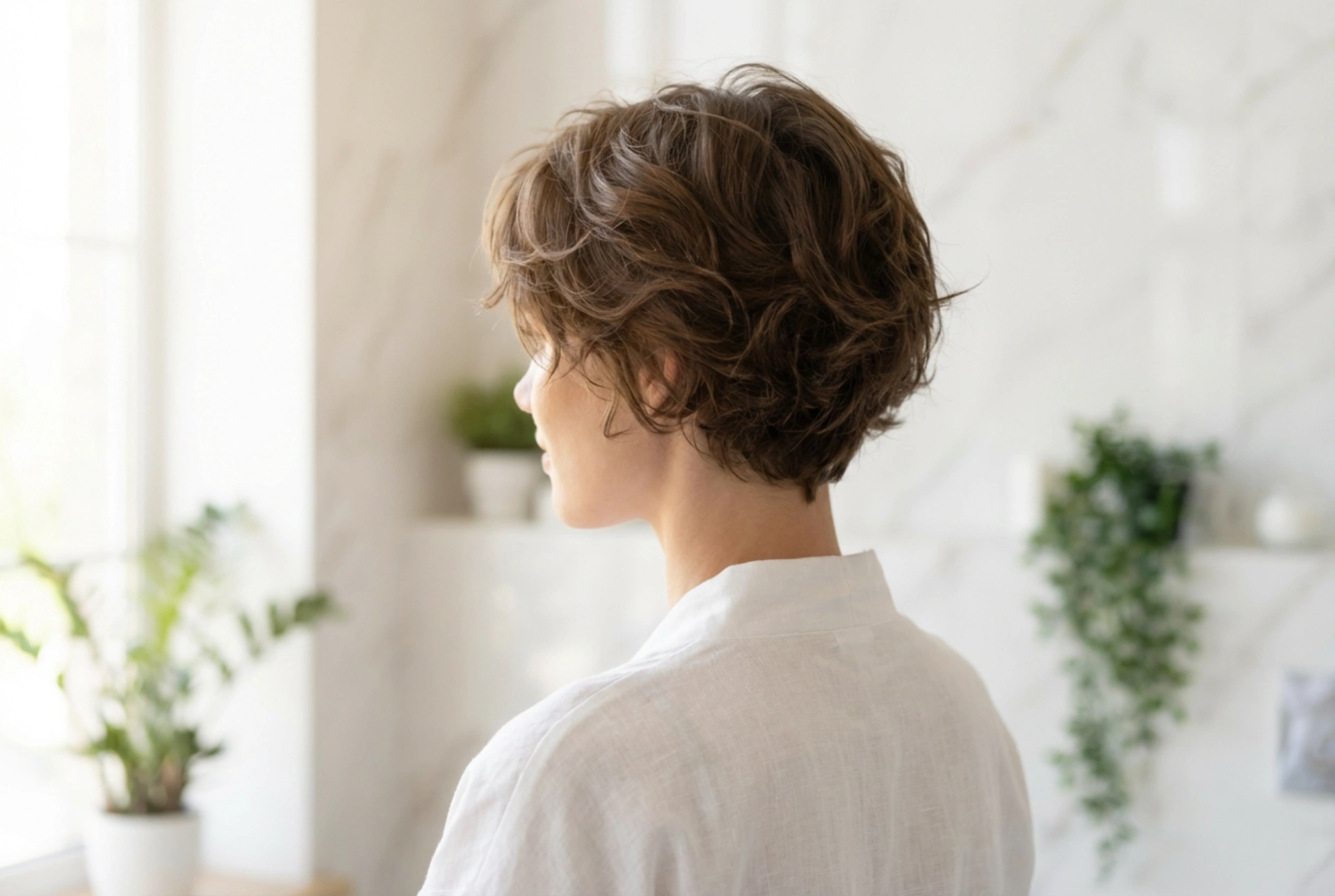 Verjüngende Kurzhaarfrisuren: Volumen am Ansatz und weiche Linien