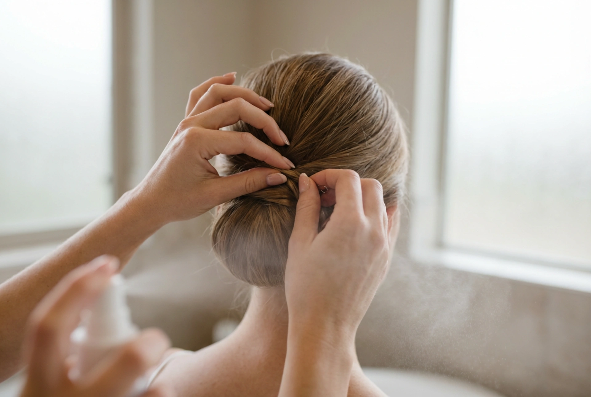 Einfache Hochzeitsfrisur: Vorbereitung, Styling und Halt