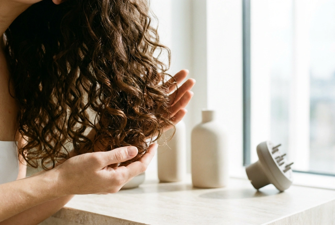 Lockenstyling ohne Frizz: Techniken, Produkte und die richtige Trocknung