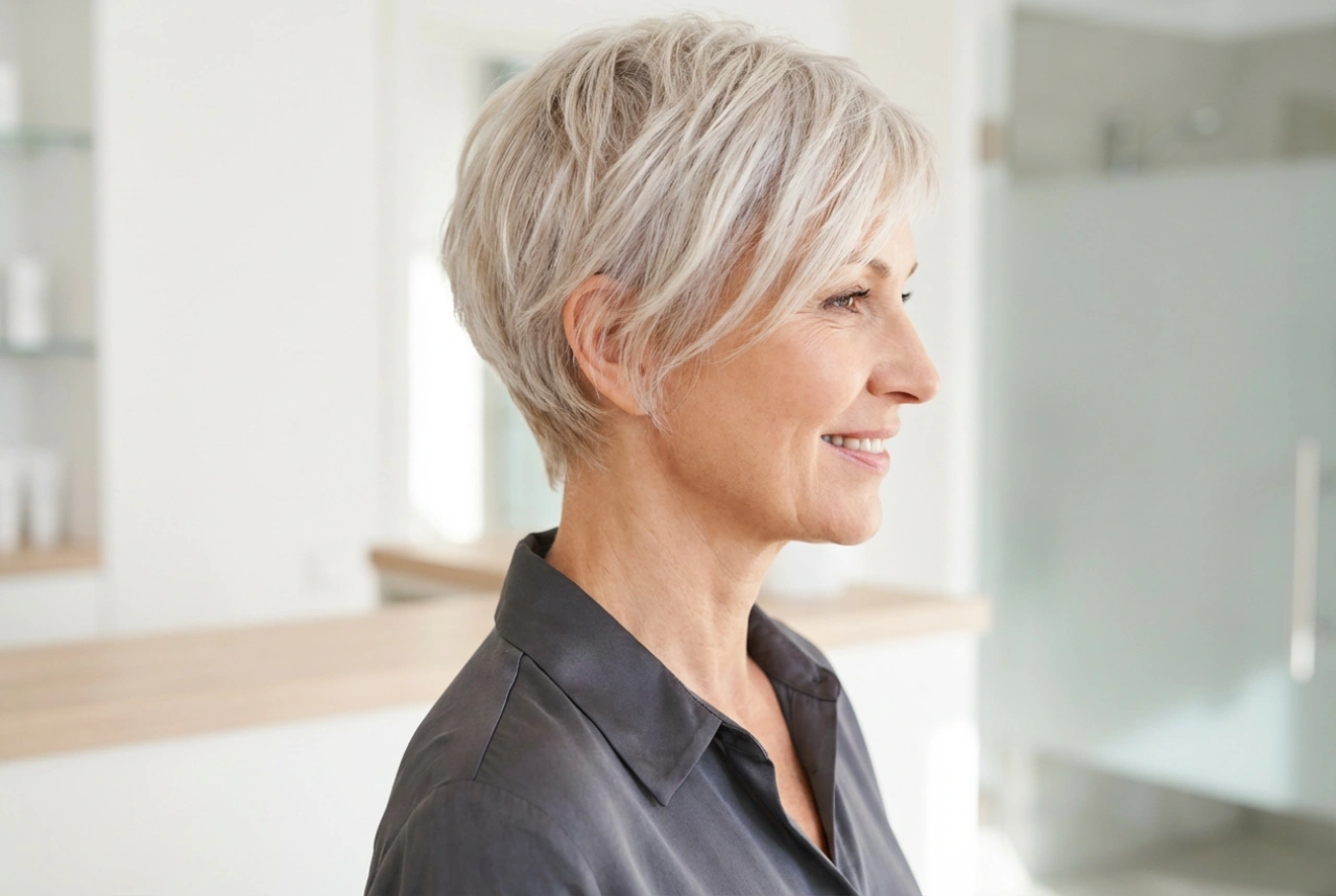 Frisuren für Frauen ab 50: Kurzhaarschnitte und schnelles Styling