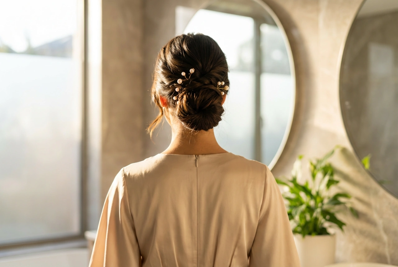 Frisur zum langen Kleid: Proportionen, Höhe der Hochsteckfrisur und Accessoires