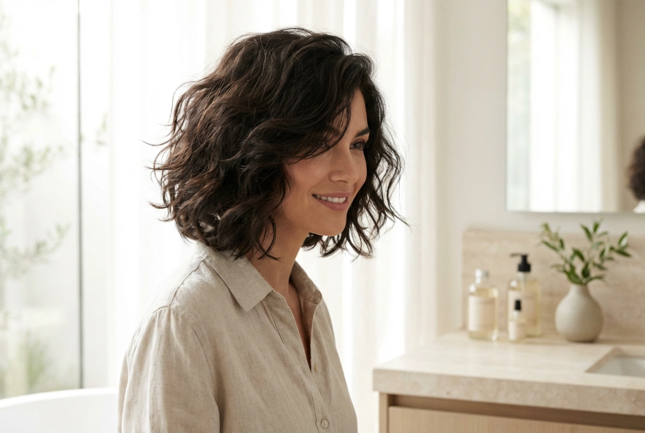 Ohrlange Damenfrisuren: Volumen, Textur und schnelles Styling