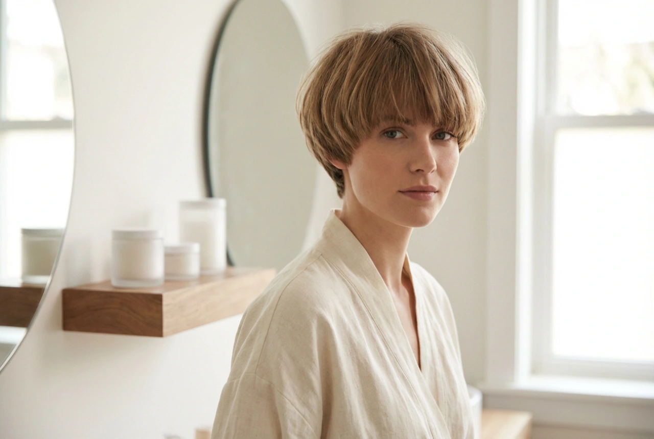 Der Bowl Cut für Damen: Wie man den Pilzkopf stylt und Volumen verleiht