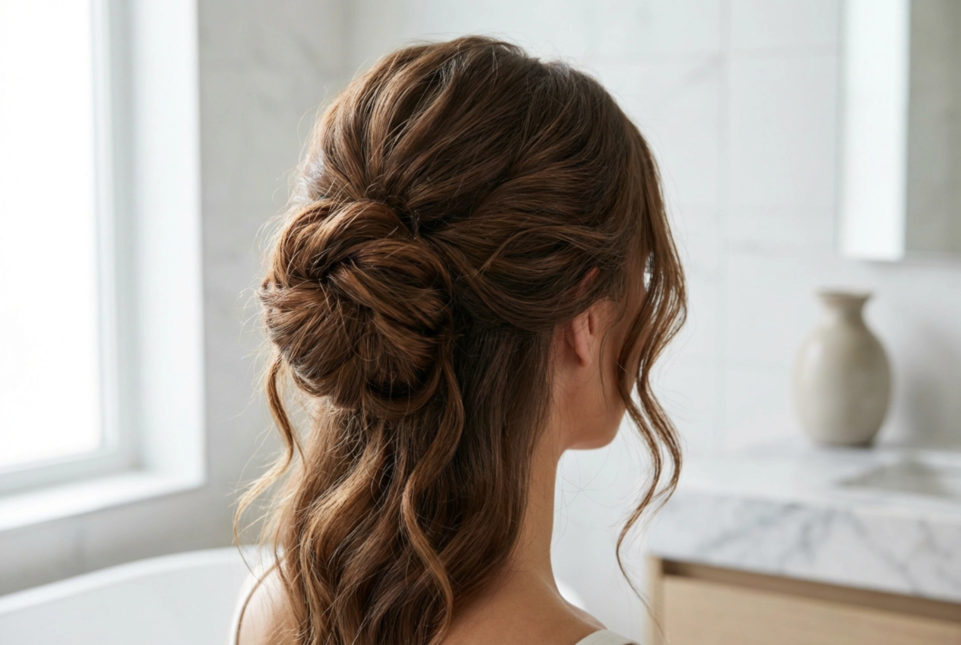 Kommunion-Frisuren für die Mutter: Dezente Hochsteckfrisuren und haltbare Wellen