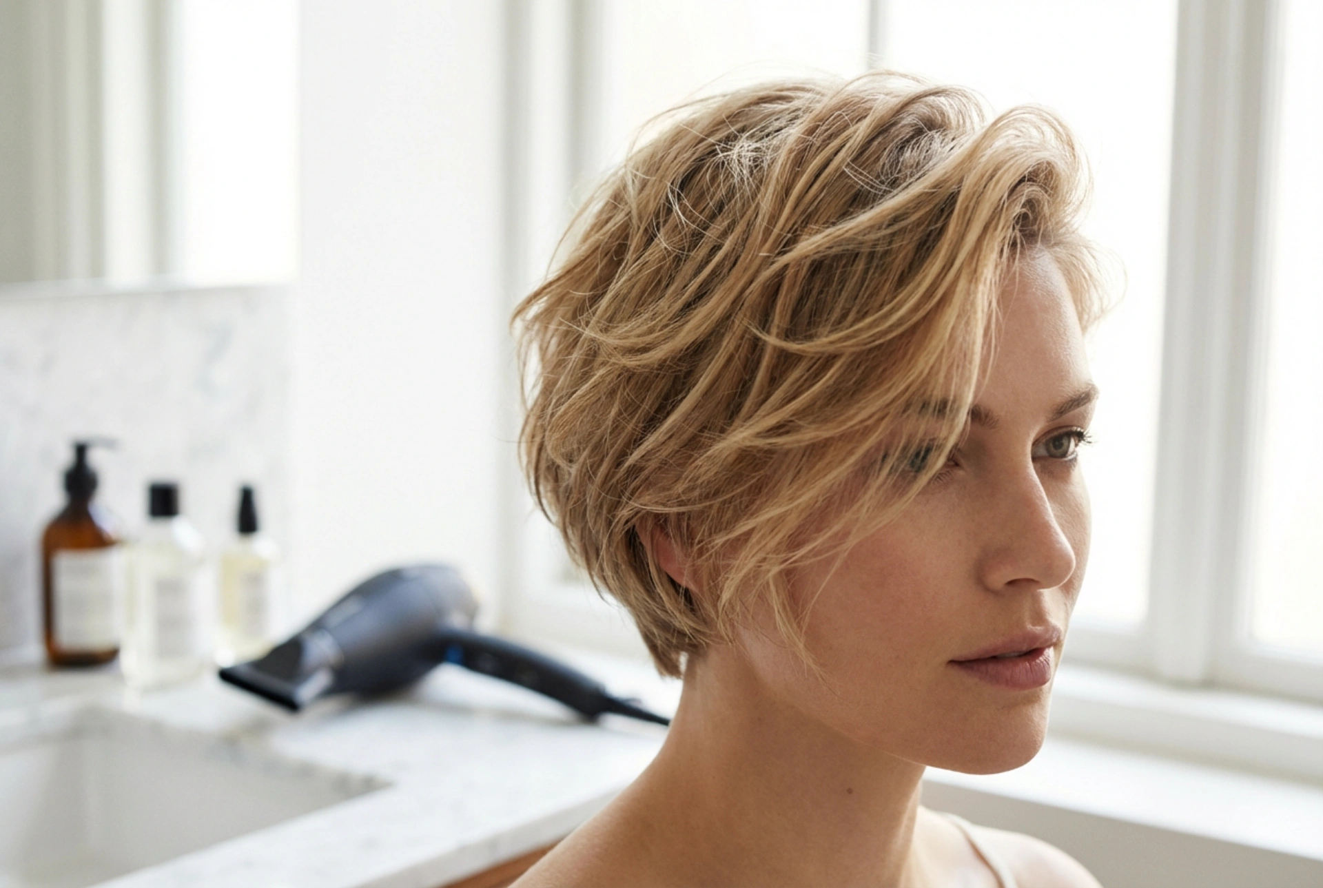 Kurzhaarfrisuren für Damen: Volumen, Textur und schnelles Föhnen