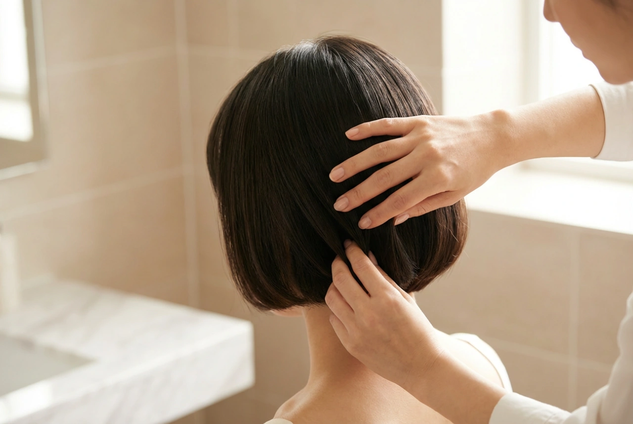 Styling-Anleitung für die Pilzkopf-Frisur: Perfekter Schwung und Volumen am Hinterkopf