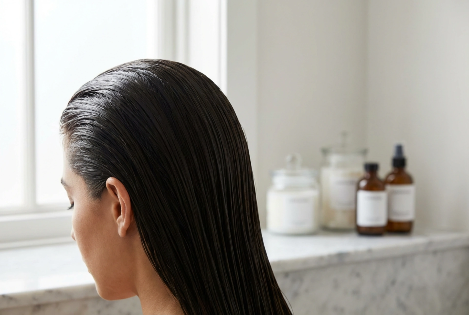 Der Wet-Look mit Glanz: Die Frisur im Stil der 'nassen Italienerin', Produkte und Technik