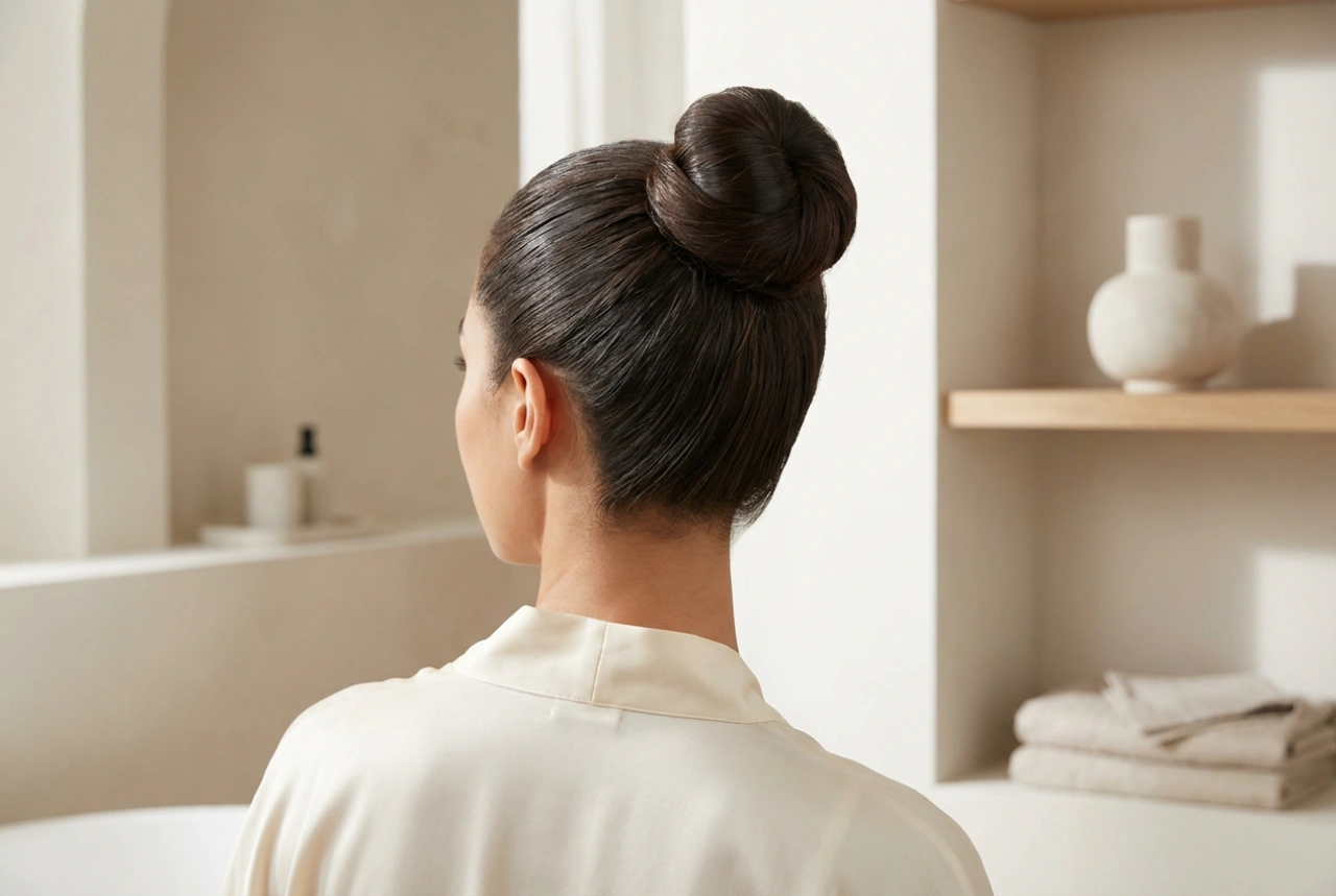 Der Samurai-Dutt Schritt für Schritt: Eine feminine Variante der Samurai-Frisur