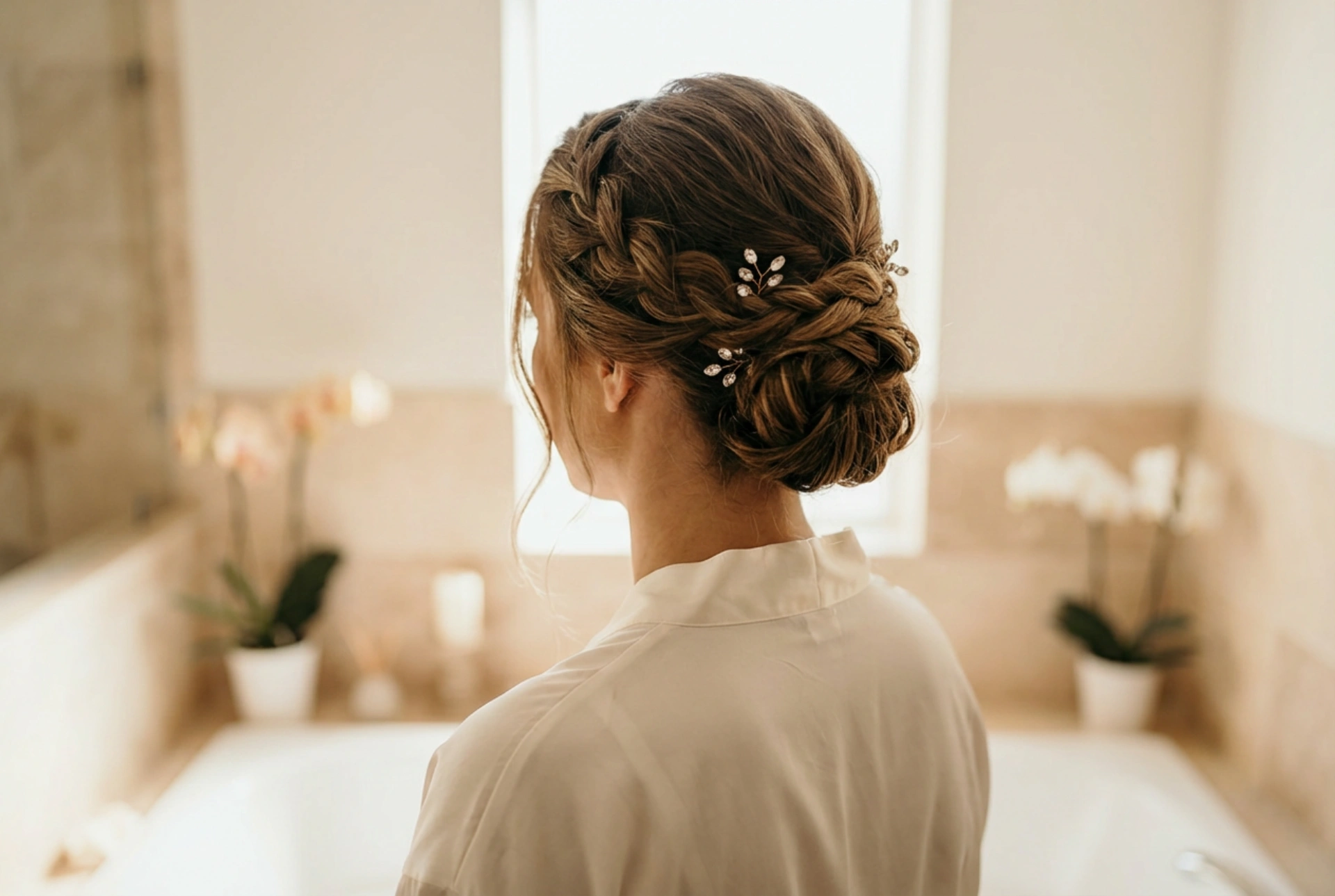 Halblanges Haar für die Hochzeit: Hochzeitsfrisur in 3 eleganten Varianten
