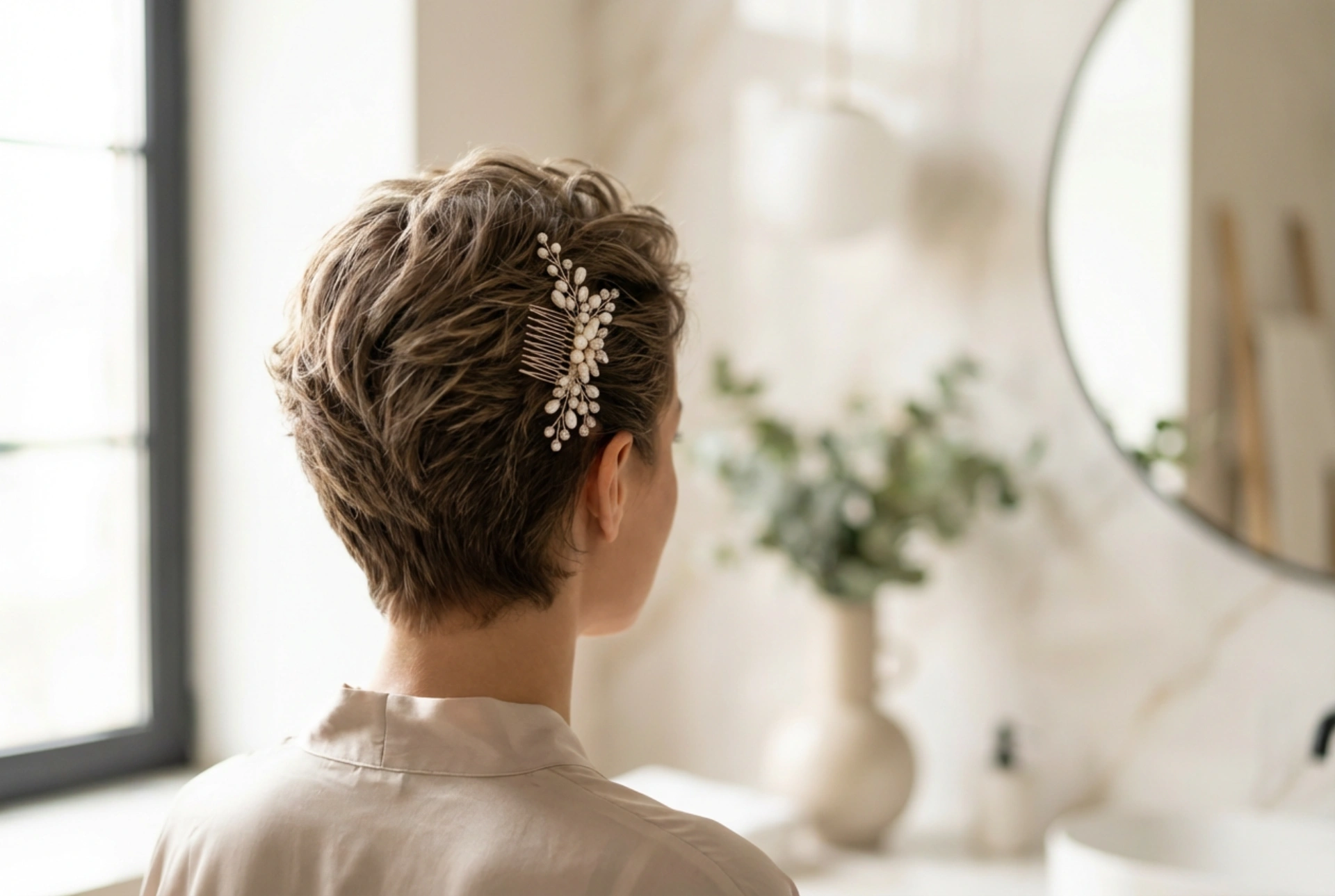 Kurze Haare für die Hochzeit: Festliche Frisuren für kurzes Haar stylen