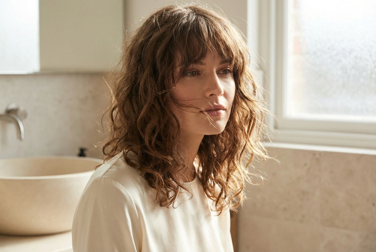 Schulterlanges Haar mit Pony stylen: Tipps für verschiedene Haartexturen
