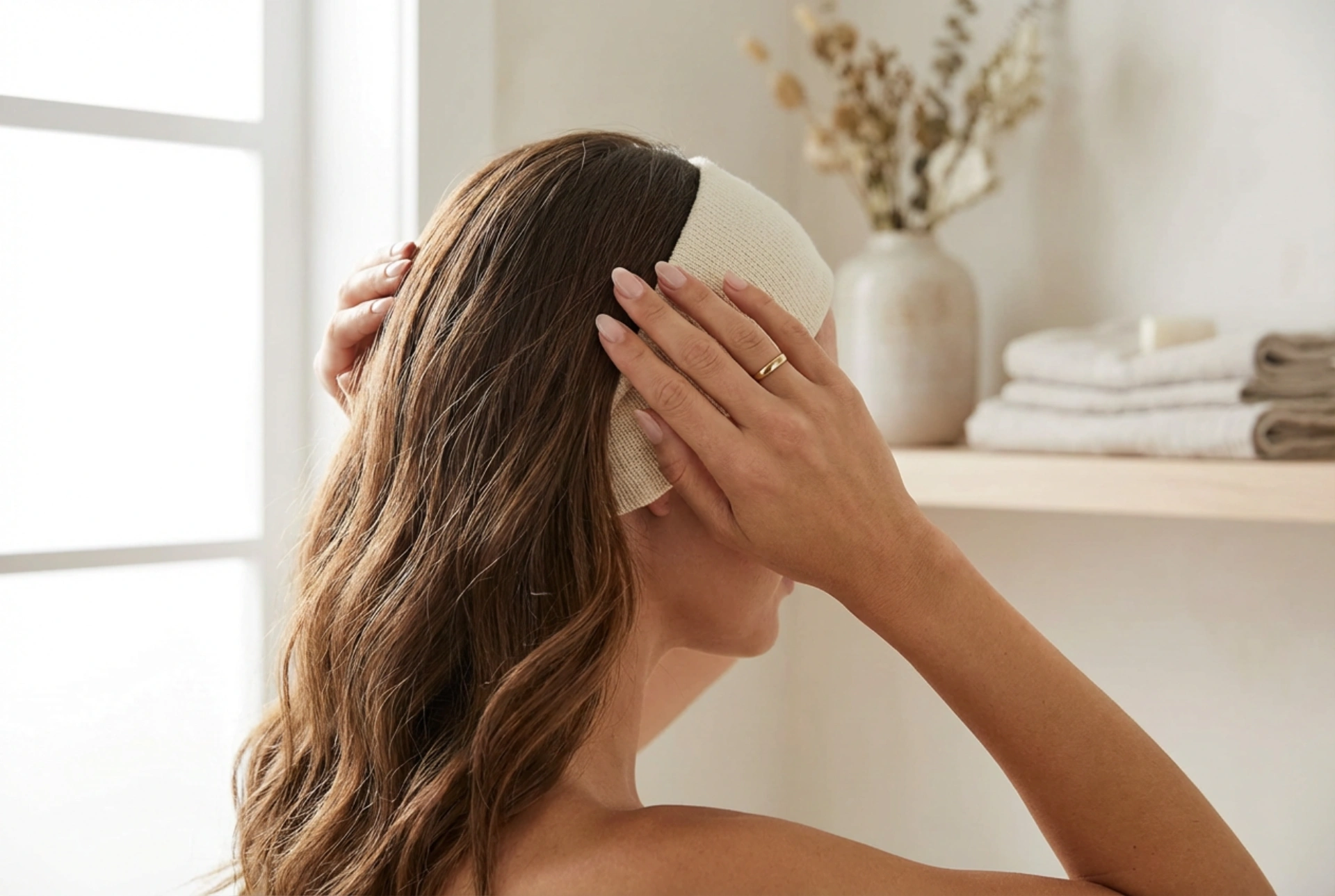 Bequemlichkeit und Stil: Frisur mit Haarband ohne Abdrücke und Schmerzen