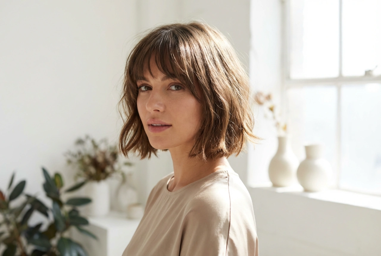 Am besten mit Pony: Halblange Frisuren mit Volumen