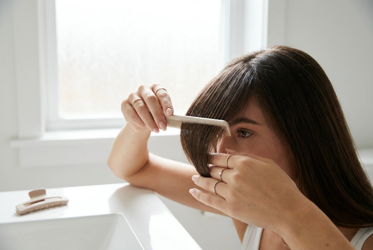 Asymmetrischer Pony: Auswahl, Schneiden und Styling Schritt für Schritt zu Hause
