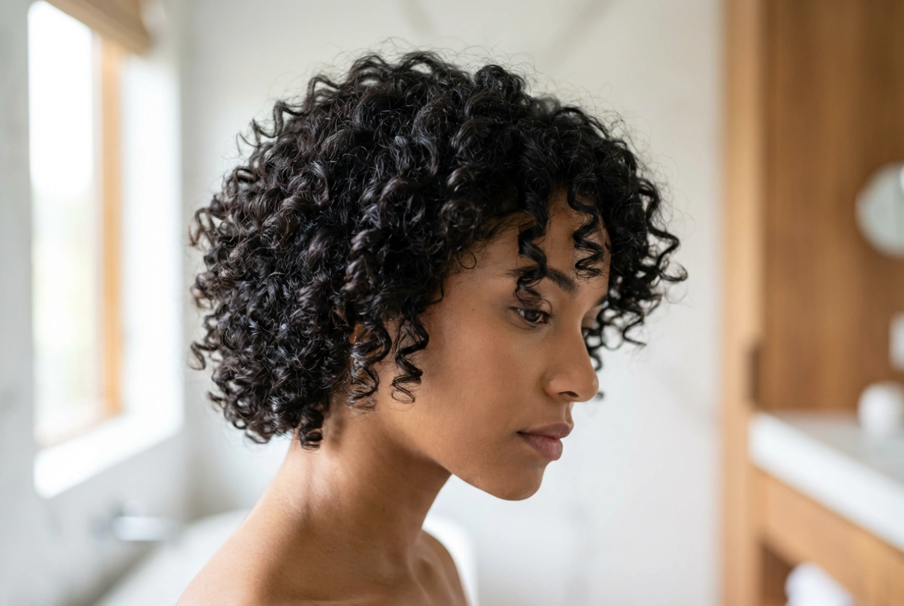 Kurze Lockenfrisuren: Definition, Glanz und Halt ohne Frizz