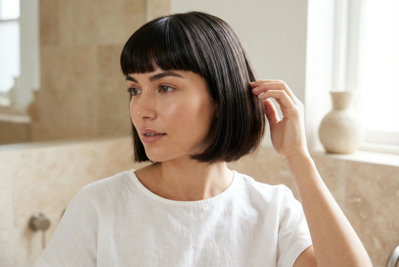 Kurzer Pony: Tägliches Styling und die richtige Pflege beim Nachwachsen