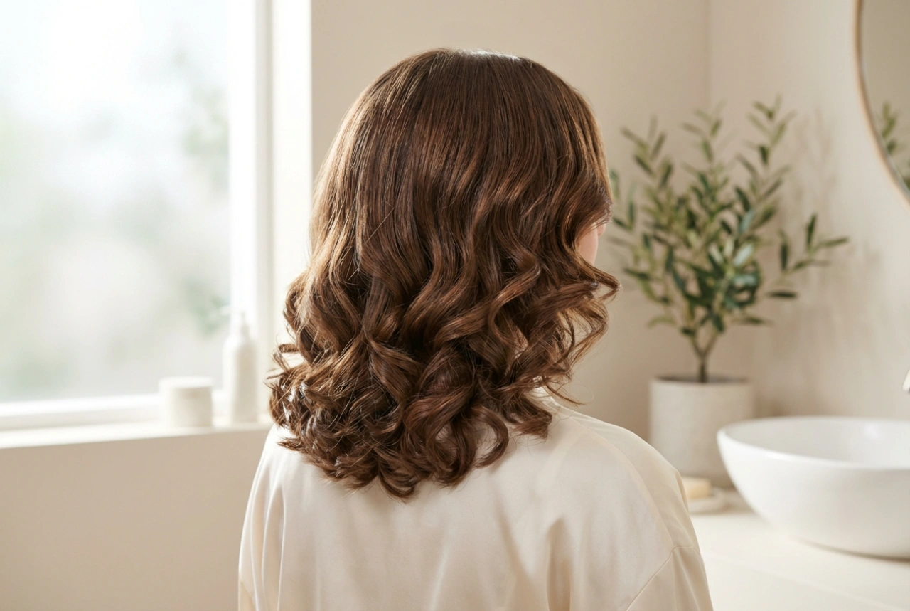 Locken für die Hochzeit bei schulterlangem Haar: Dauerhafter Halt Schritt für Schritt