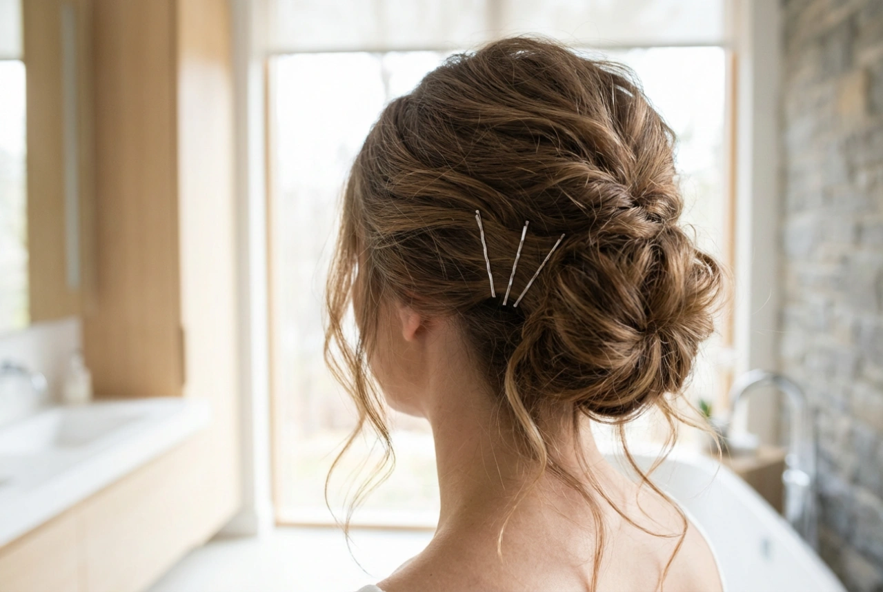 Lockere Hochsteckfrisuren: Tricks für Volumen, Haarnadeln und Halt
