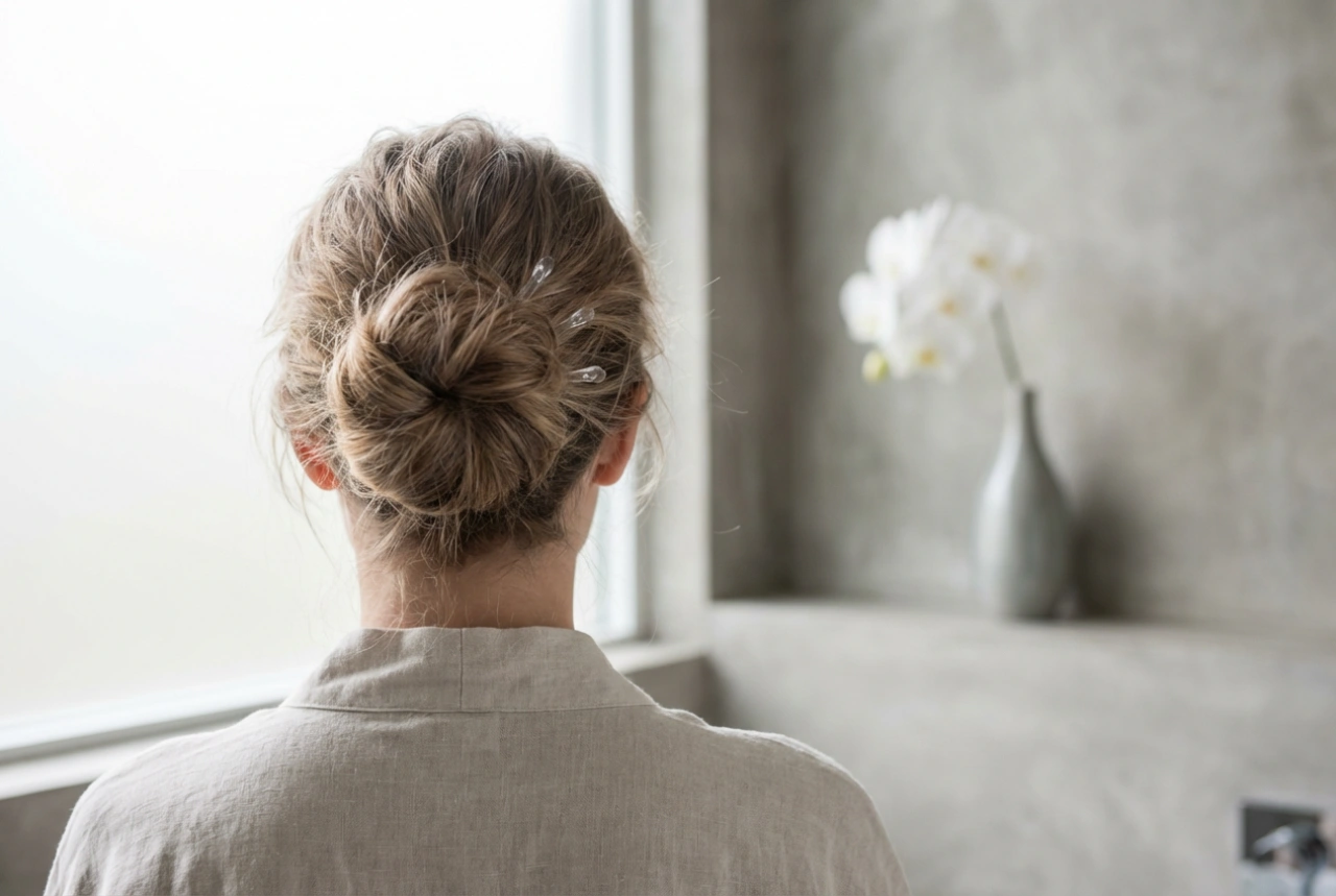 Lockerer Dutt: Schritt-für-Schritt-Anleitung, Befestigung und Finish