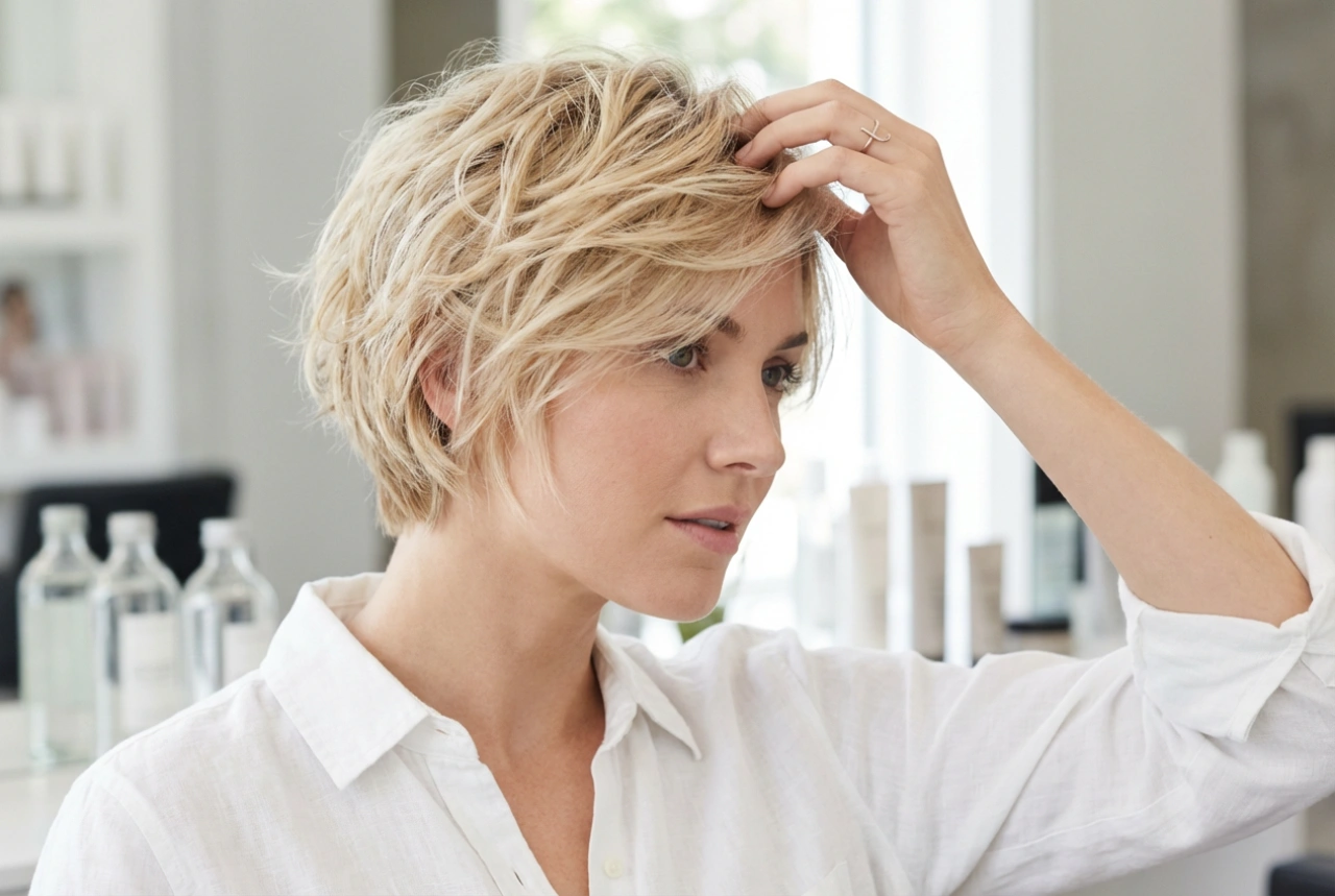 Kurzes Haar stylen: Volumen, Textur und ein schnelles Finish
