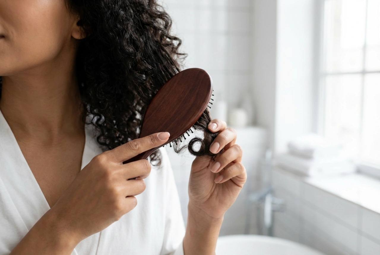 Locken richtig stylen ohne Frizz: Definition und langanhaltende Sprungkraft