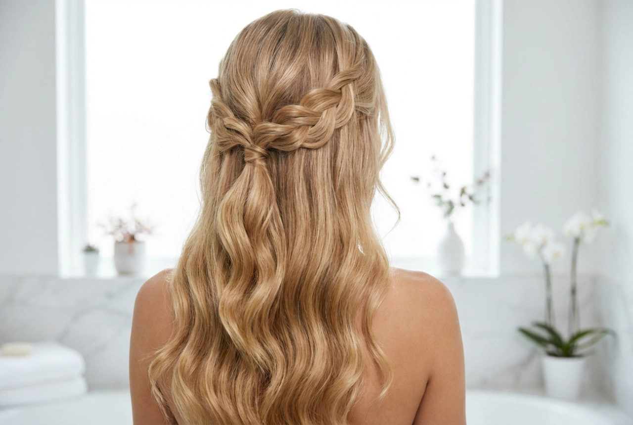 Frisuren für langes Haar: Schnelle Dutts, Flechtelemente und elegante Halboffen-Styles