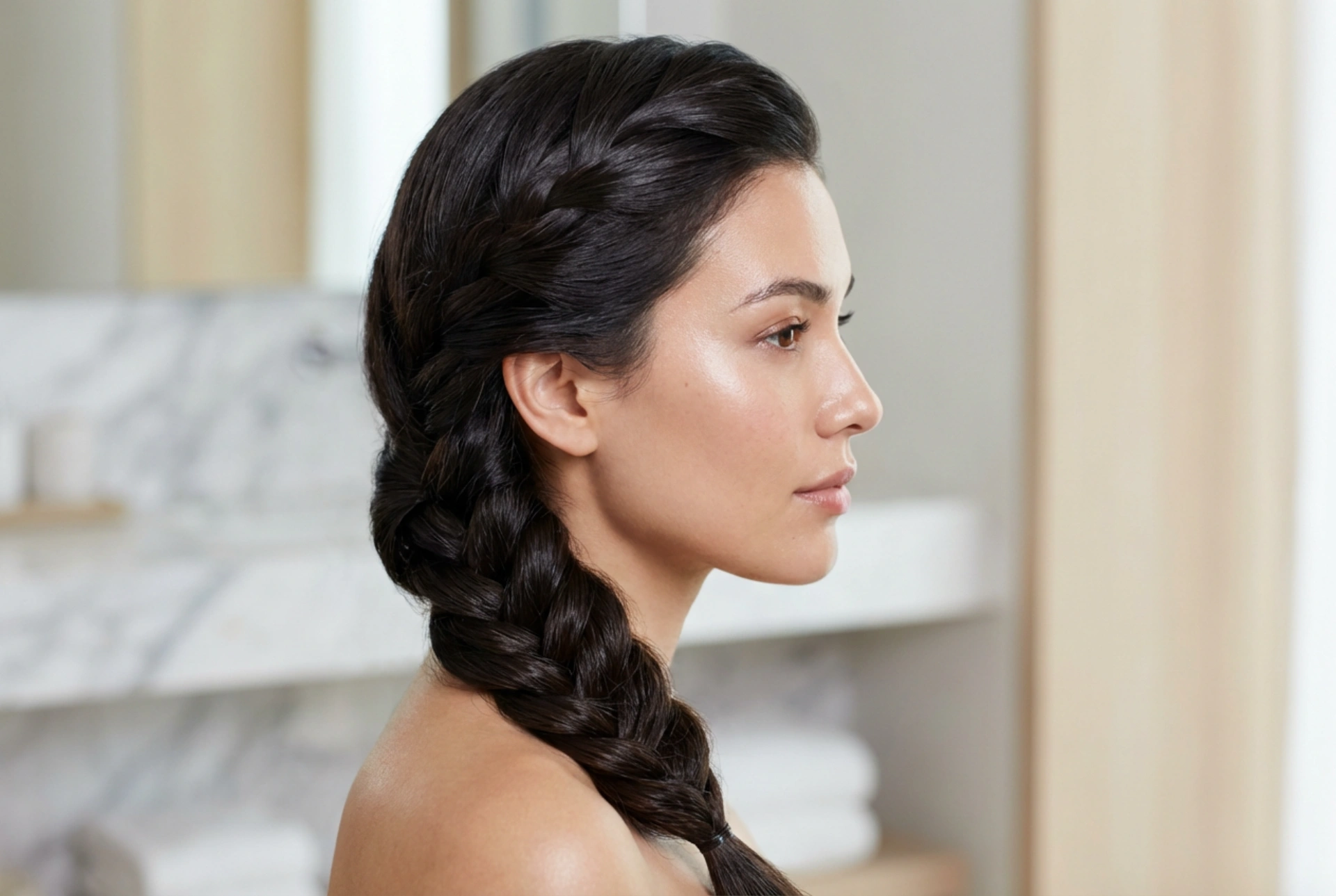 Frisuren mit seitlichem Zopf: Wie man ihn flechtet und fixiert, damit er die ganze Nacht hält